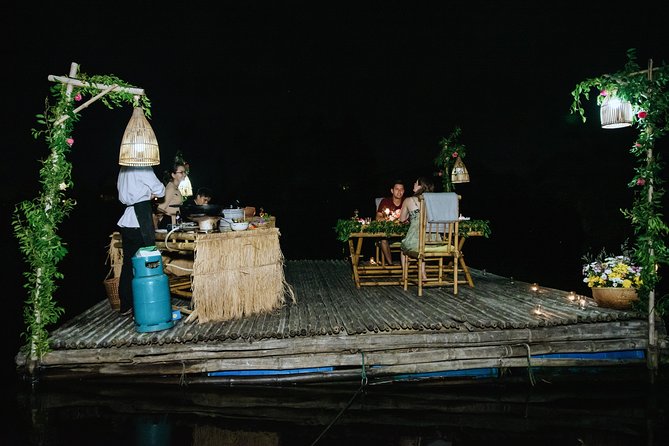 Romantic Dinning On The Bamboo Raft - Timing, pickup, and what to confirm