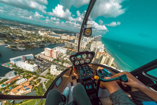 Romantic Miami Helicopter Tour with Champagne - PortMiami and the waterfront city