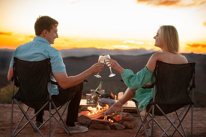 Romantic Picnic Date Night in the Las Vegas Mountains - A candlelit picnic with city views