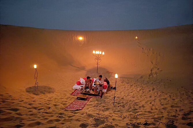 Romantic Private Candle Light Dinner At Thar Desert Jaisalmer - Dinner, drinks, and what the price covers