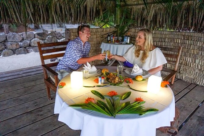 Romantic Private Sunset and Motu Dinner for Two - A 5:00 pm start on Bora Bora’s lagoon