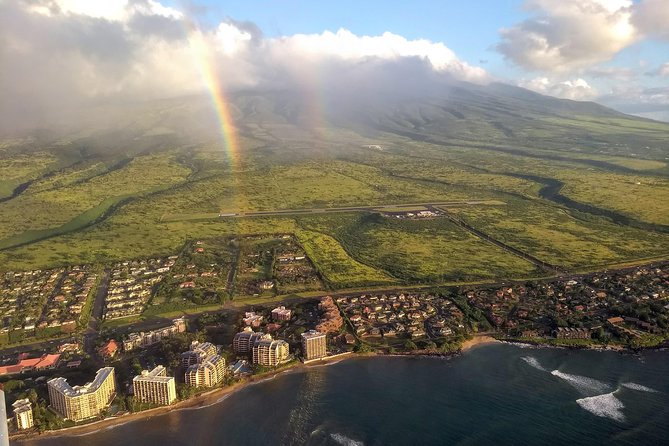 Romantic Sunset Champagne -Private- Maui Air Tour: Intimate & Spectacular! - Leaving Kahului for the Valley Island view