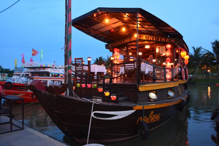 Romantic Sunset Dinner Cruise in Hoi An - A seafood dinner served on the water