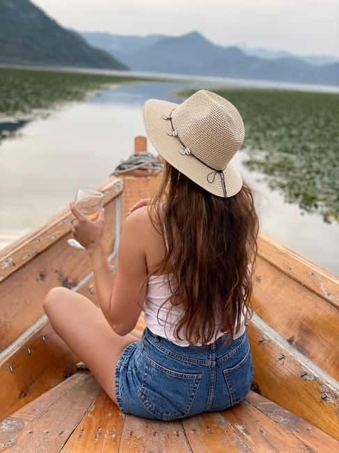 Romantic Sunset tour on Skadar lake with drinks and snacks - Leaving Virpazar through the narrow canal