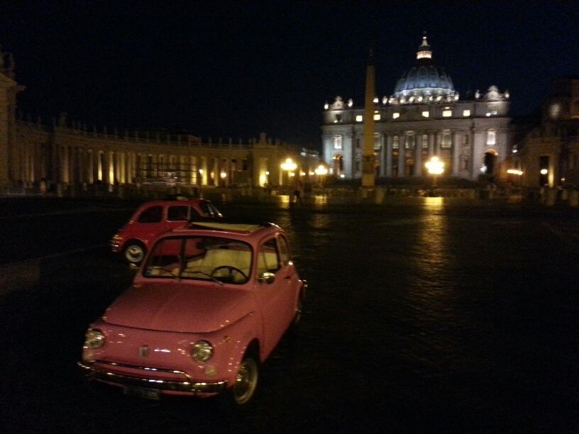 Rome: Romantic Night Tour by Classic Fiat 500 - Piazza Navona, the Pantheon, and central Rome