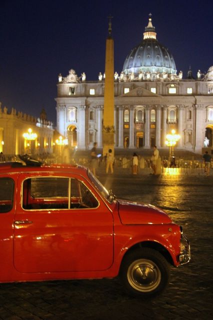 Rome: Romantic Night Tour by Classic Fiat 500 - What the two-hour schedule really feels like