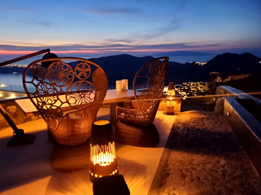 Santorini: Private Romantic Sunset Dinner with Caldera View - Local flavors and inventive middle courses