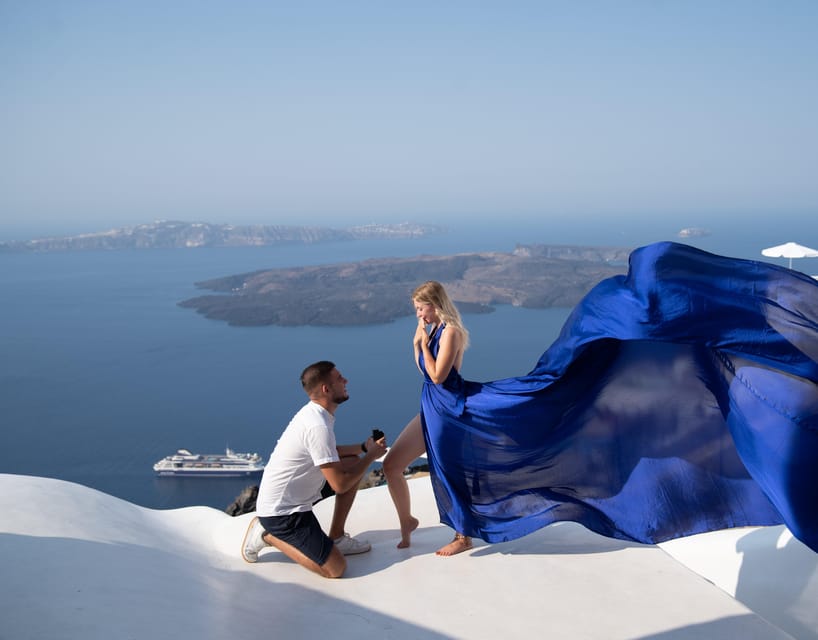 Santorini: Proposal Photoshoot l Private Entry to blue Dome - Key points to know before booking