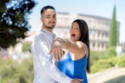 Secret Proposal Photoshoot in Rome + Reel