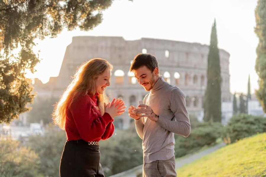 Secret Proposal Photoshoot in Rome + Reel - What the $75 Price Really Buys