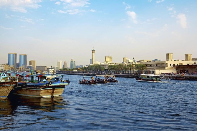 Sightseeing Romantic Dhow Cruise Dinner - Dubai Creek after dark