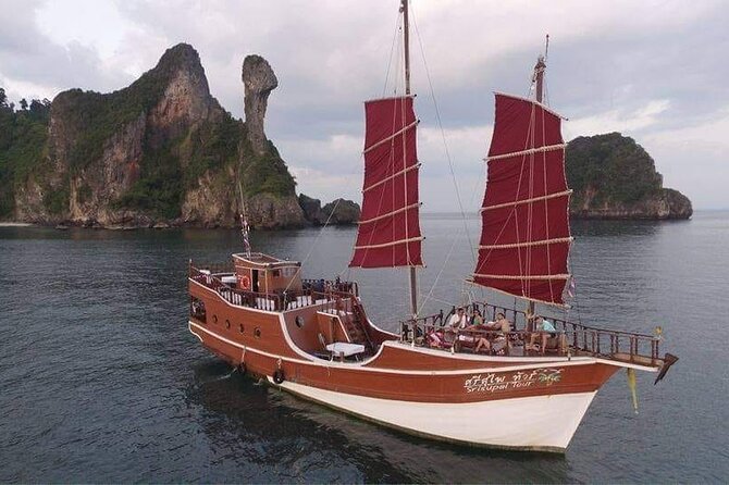 Sunset Dinner Cruise with night Swimming by Luxury Junk Boat - From Ao Nang to Ao Nam Mao Pier at 2:30pm