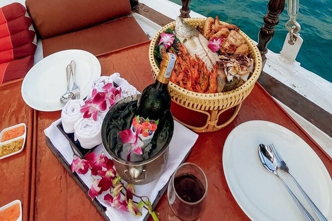 Sunset Dinner Cruise with night Swimming by Luxury Junk Boat - Poda Island gives you the first real water break