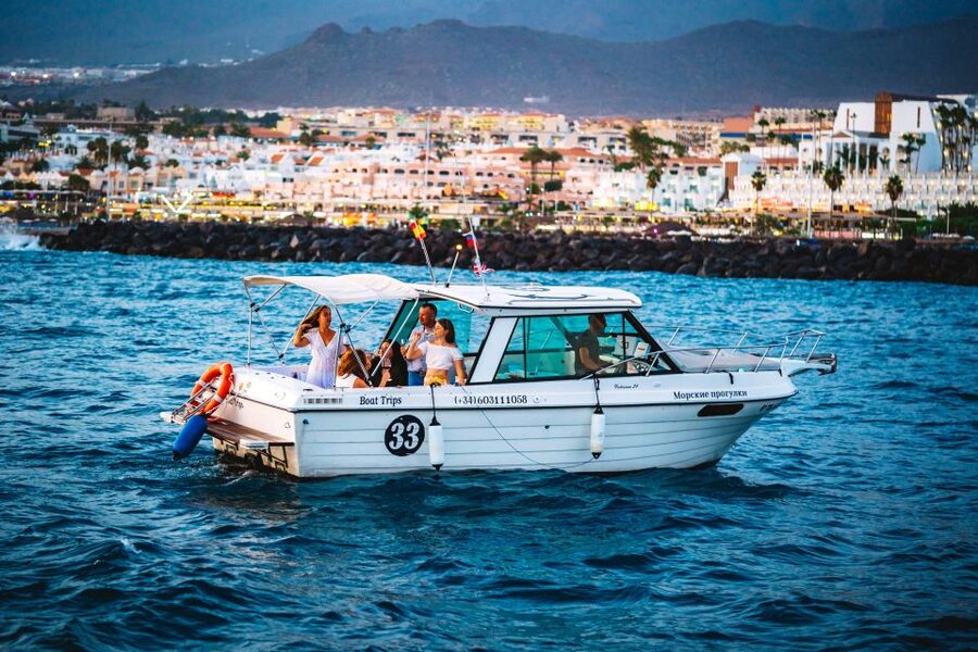 Tenerife South: Romantic Night Cruise - Leaving Puerto Colón after dark
