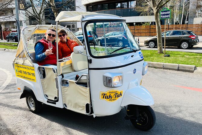Tuk Tuk Bucharest Romantic Tour with miniBAR - A private tuk-tuk is a smart way to get your bearings