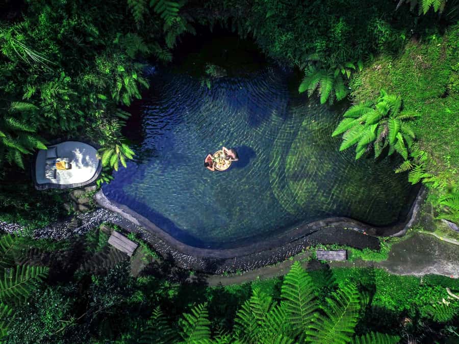 Ubud: Floating Breakfast, Jungle Swing & Spa Romantic Tour - A romantic Ubud day built around one floating breakfast