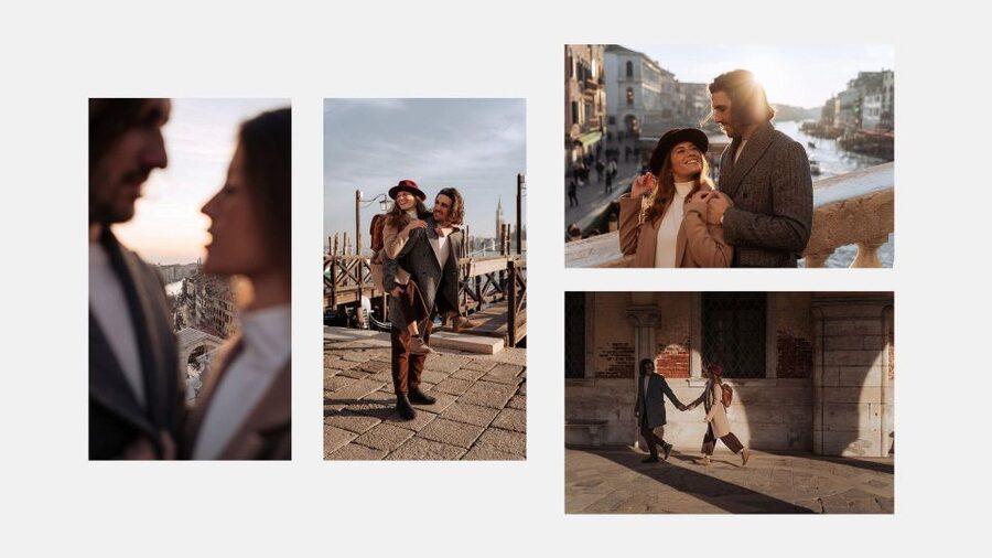 Venice: Elegant couple photos on your vacation - Accessibility and practical limits