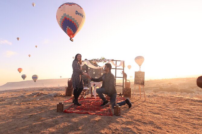 Wedding Proposal and Photoshoot with Hot Air Balloons - Who will enjoy this private proposal most
