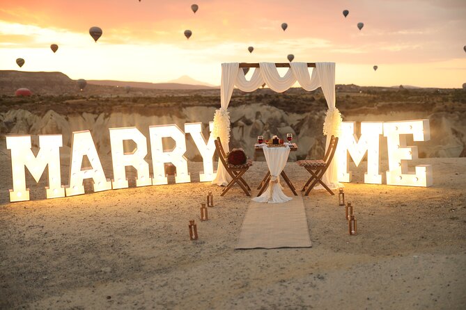 Wedding Proposal and Photoshoot with Hot Air Balloons - The 6:00 am hotel pickup