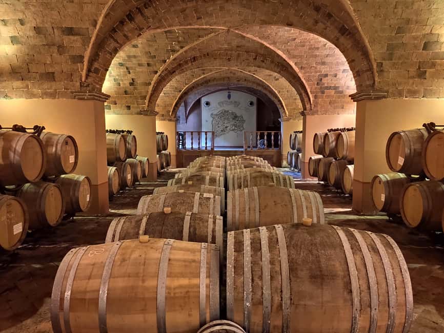 Wine tasting in a romantic castle with archaeologist guide - The 30-minute road to an old Tuscan village